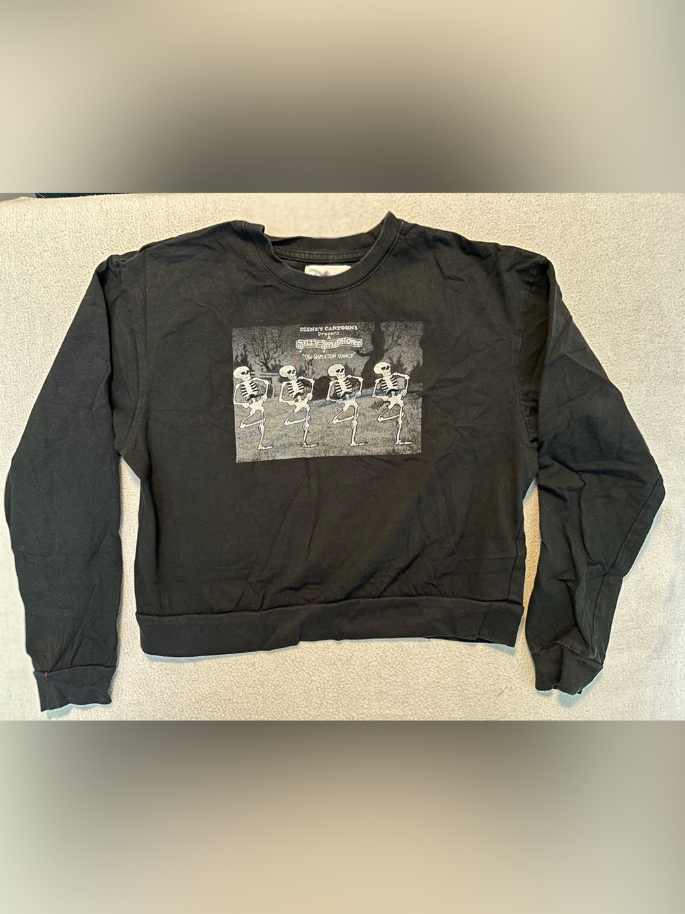 Official Disney Silly Symphony Skeleton Dance crop top